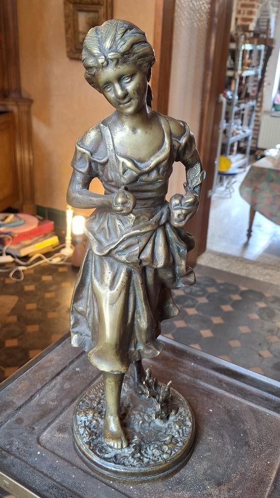 Bronze. Rancoulet. Le fruit défendu, Antiek en Kunst, Ophalen, Brons