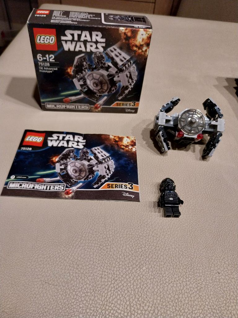 lego star wars 75128 TIE Advanced Prototype, Star Wars, Lego, Ophalen of Verzenden, Zo goed als nieuw