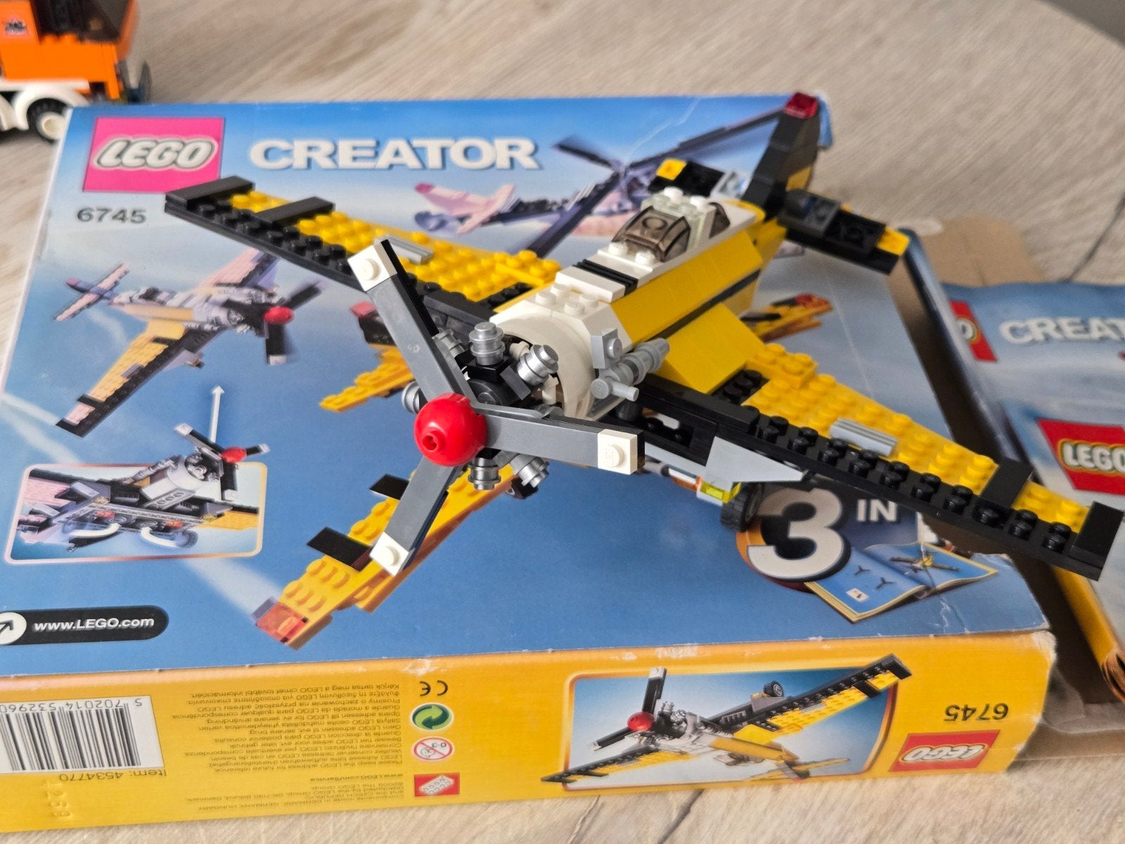 Lego Creator 6745 l propellervliegtuig, Ophalen, Compleet, Lego, Creator