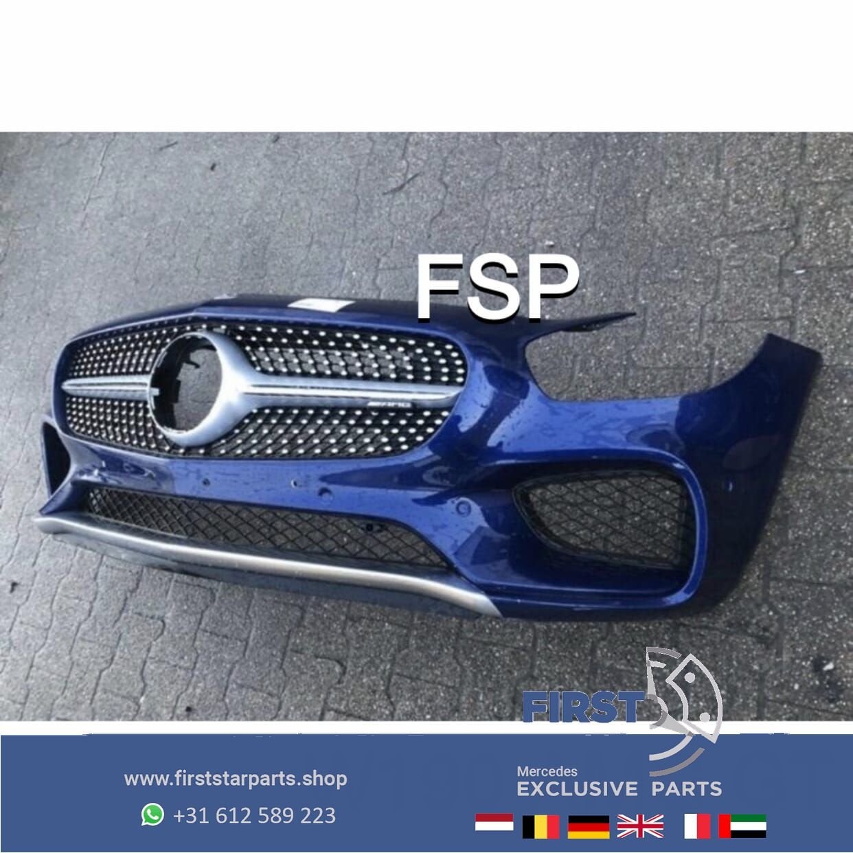 W190 AMG GT VOORBUMPER COMPLEET Mercedes GT GTC GTS GTR AMG, Autos : Pièces & Accessoires, Utilisé, -, Avant, -