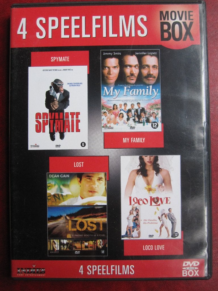 4 Speelfilms - Movie Box (4 films op 2 disc), Vanaf 16 jaar, Nederlands, Ophalen of Verzenden, Zo goed als nieuw