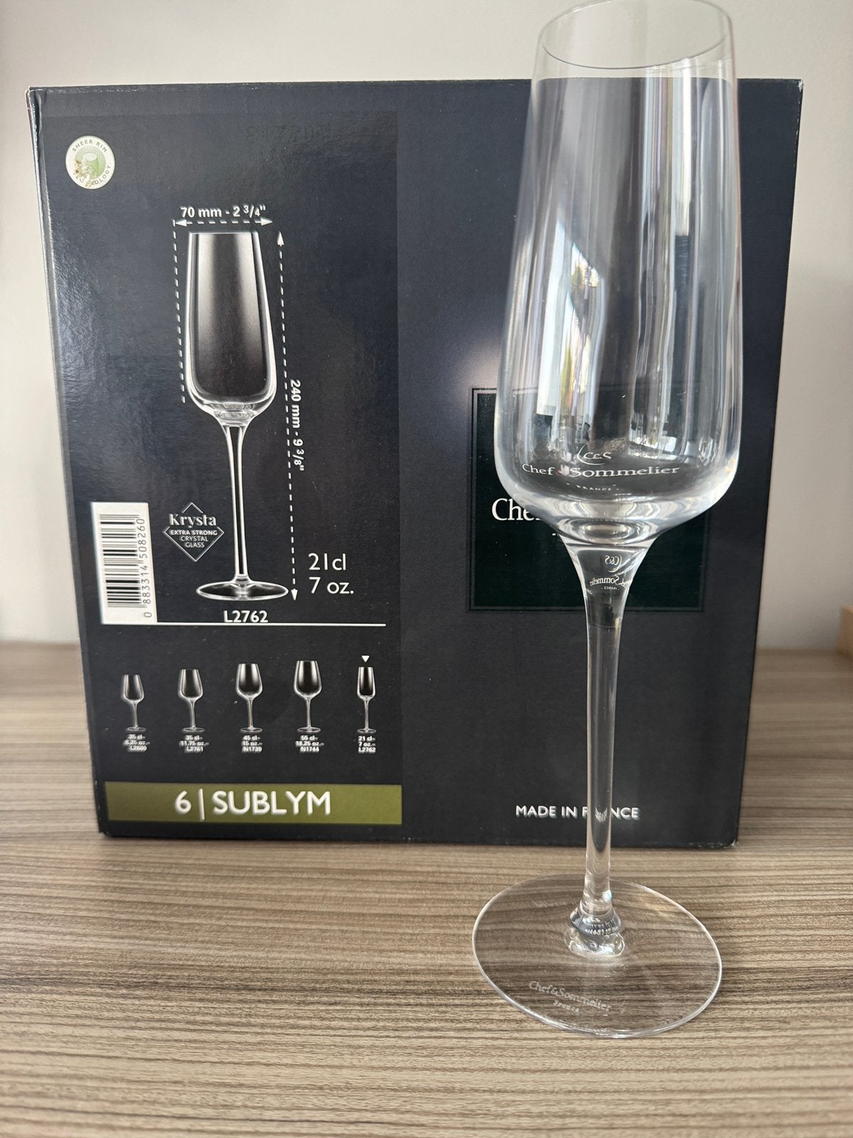Verres à champagne Chef & Sommelier Sublym, Collections, Enlèvement ou Envoi, Neuf, Autres types