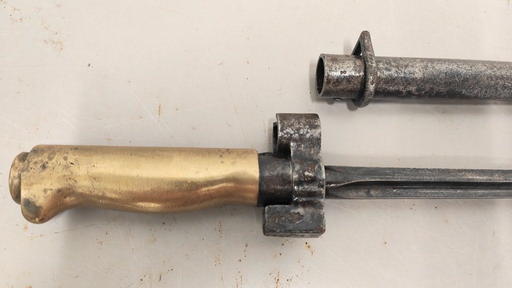 Lebel Franse bajonet Model 1886 M15, Verzamelen, Ophalen of Verzenden, Landmacht, Zwaard of Sabel