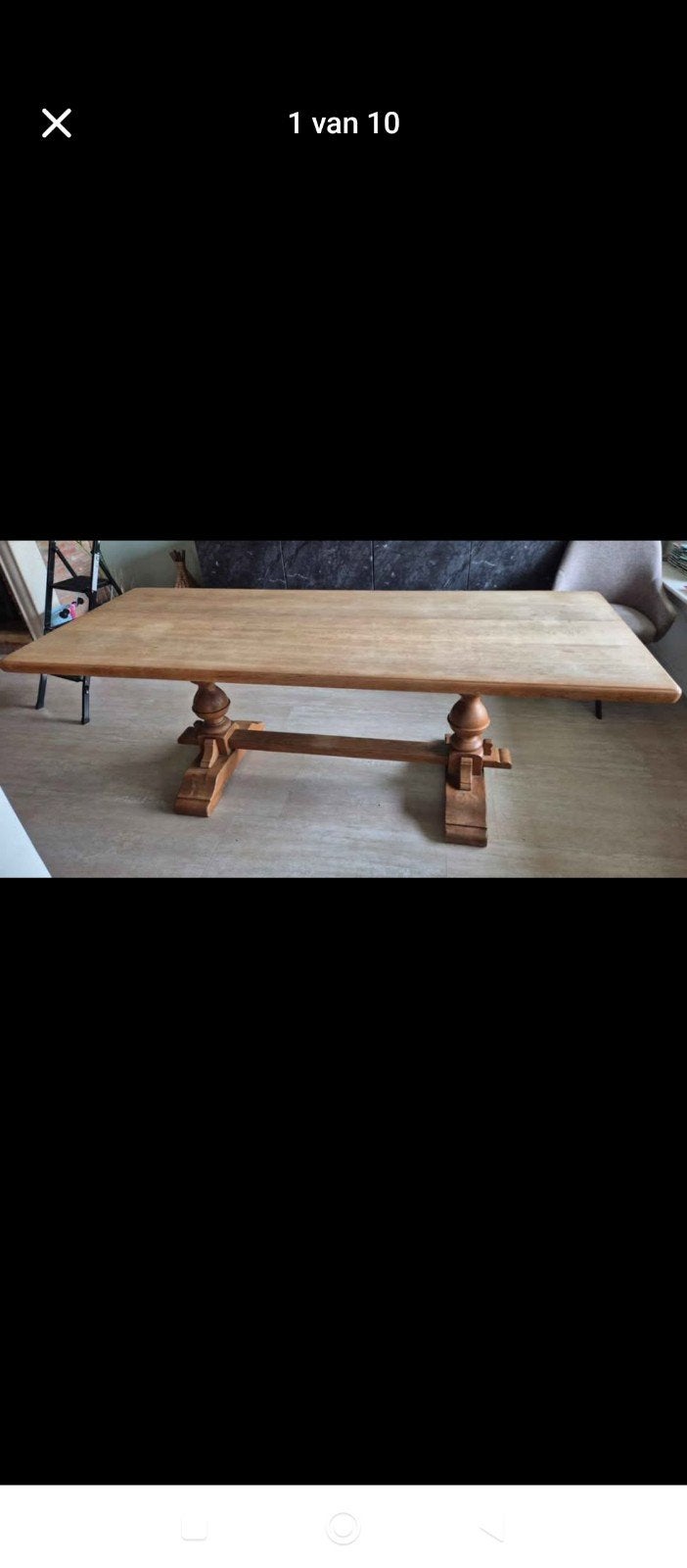 Kloostertafel, Ophalen