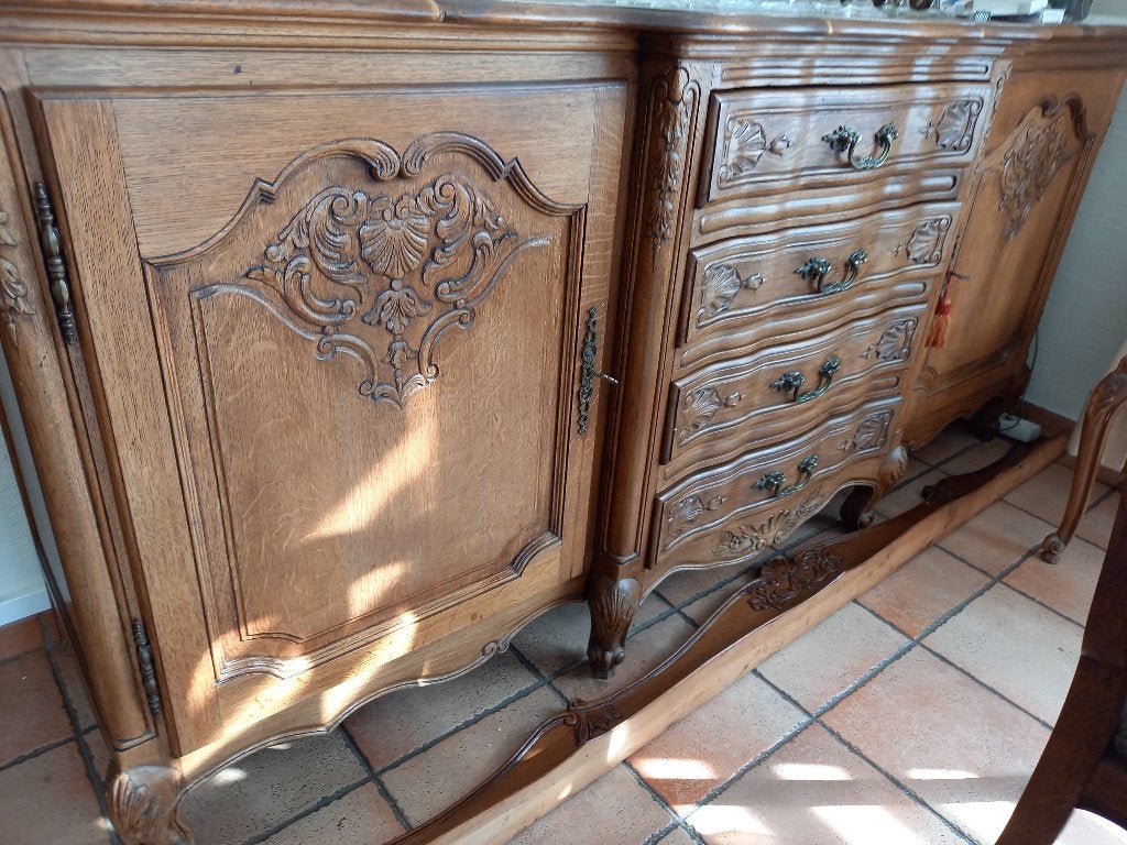 salle à manger chêne, Enlèvement, Utilisé