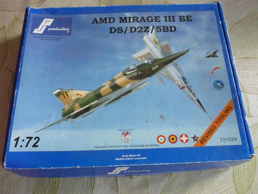 MIRAGE 5 BELGIAN AIR FORCES   1/72 PJ PRODUCTION, Envoi, Neuf, 1:72 à 1:144, Avion