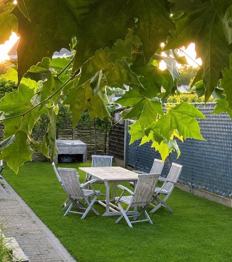 Ensemble de jardin élégant en teck de Royal Arrow, Jardin & Terrasse, Ensembles de jardin, Utilisé, Salons de jardin, Bois de teck