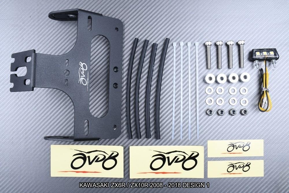Support de plaque Court KAWASAKI ZX6R / ZX10R 2008 - 2018, Motos, Enlèvement ou Envoi, Neuf