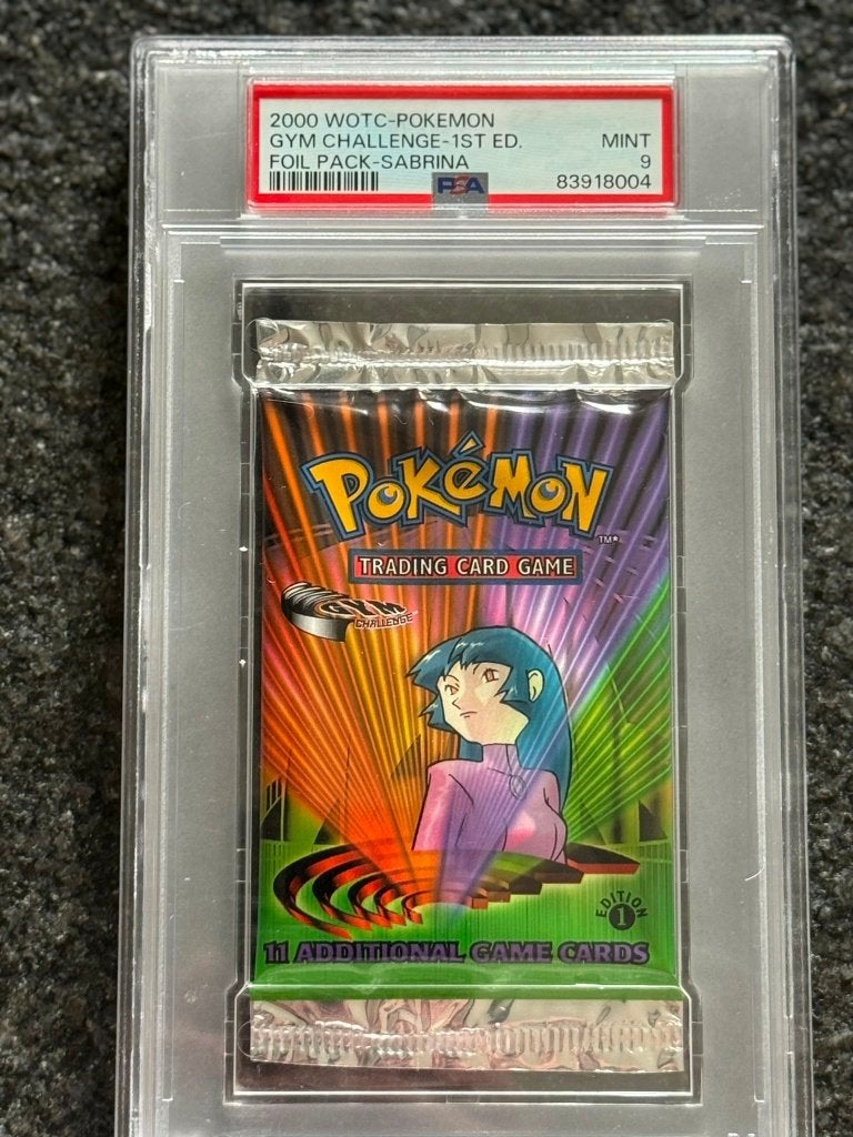 Pokemon Gym Challenge boosterpack PSA 9 1st edition, Hobby en Vrije tijd, Ophalen, Nieuw, Booster, Foil