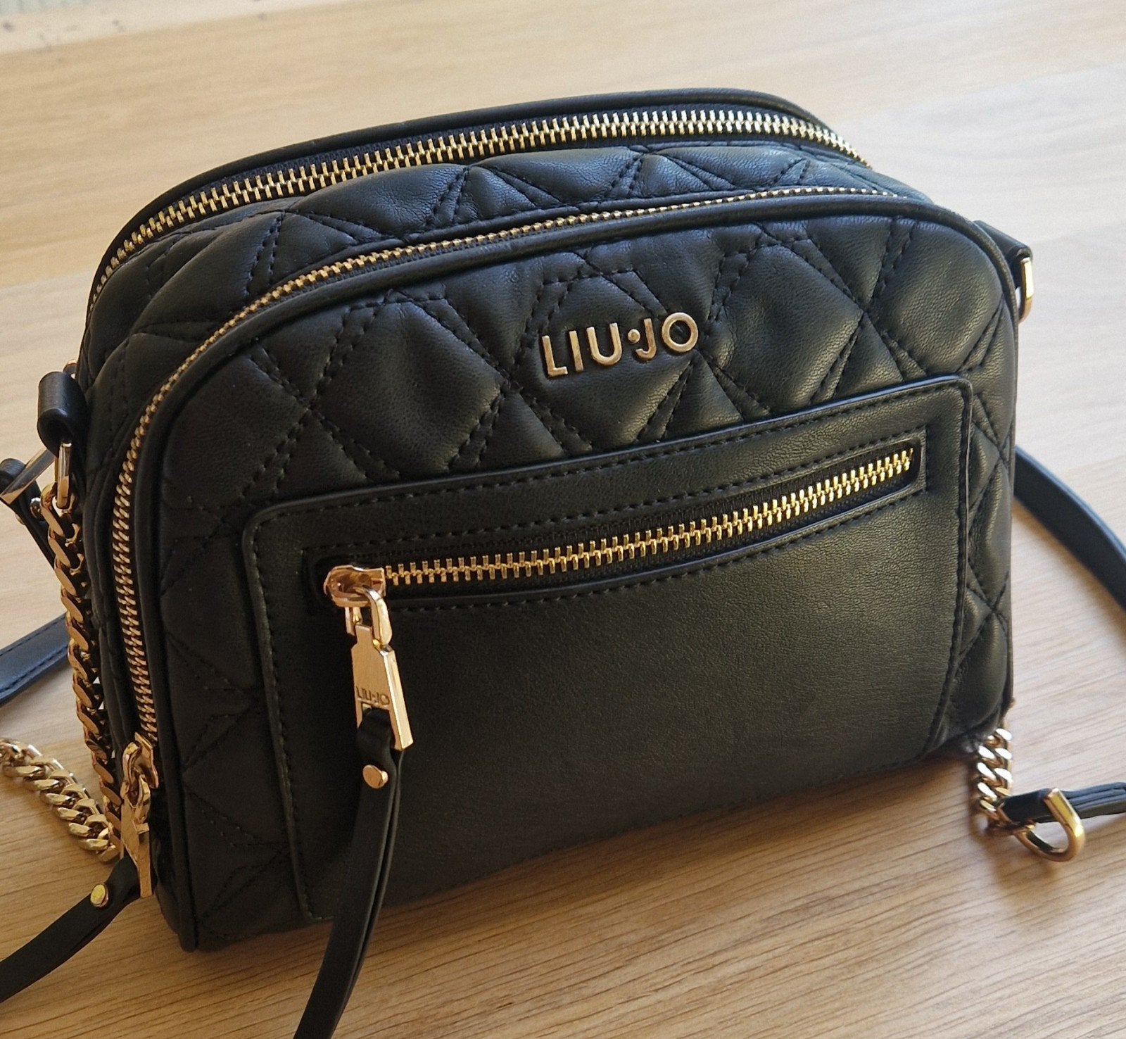 Petit sac à main Liu Jo en cuir noir, Handtassen en Accessoires, Tassen | Damestassen, Ophalen of Verzenden, Zo goed als nieuw