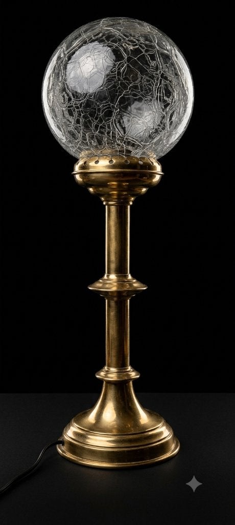 Lampe artisanale, Doré, Enlèvement, Vintage