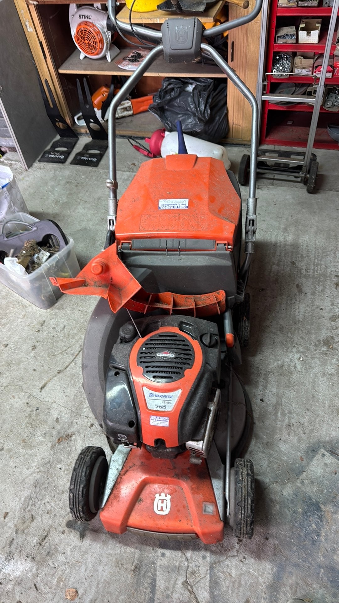 Husqvarna, Tuin en Terras, Ophalen, Gebruikt, Mulchfunctie, Balkmaaier
