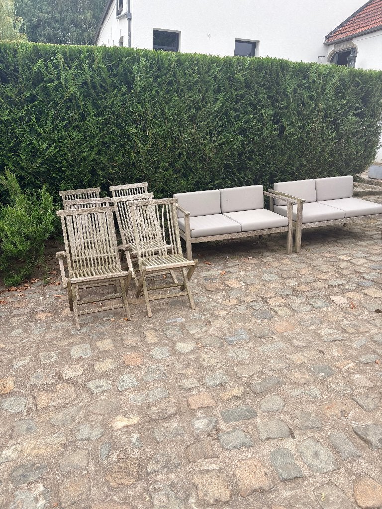 teakhouten tuinmeubilair, Tuin en Terras, Ophalen, Gebruikt, Bank, Meer dan 8 zitplaatsen