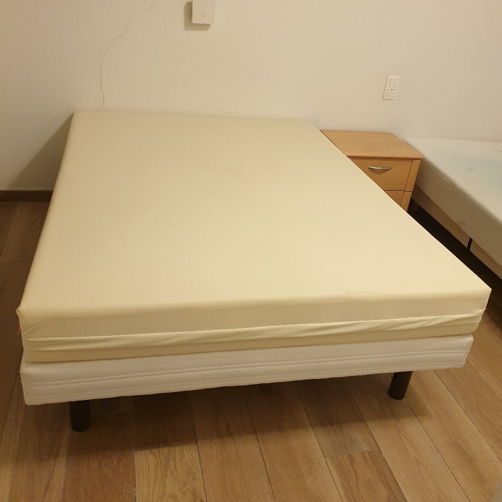 Bed, Huis en Inrichting, Ophalen, Overige materialen, Gebruikt, Tweepersoons