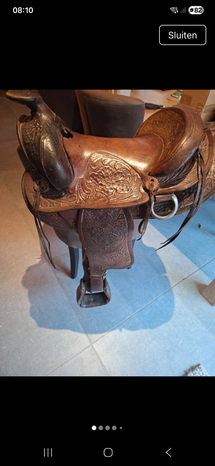 vintage westernzadel Bighorn, Ophalen