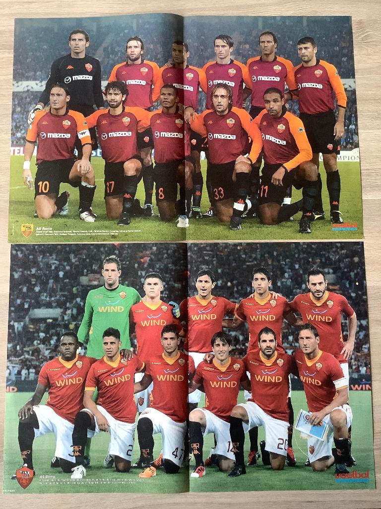 Posters AS Roma Begin Jaren 2000, Verzamelen, Ophalen of Verzenden, Zo goed als nieuw, Poster, Plaatje of Sticker