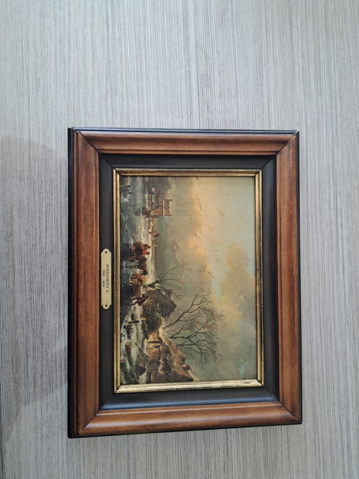 Kleine kader met schilderij, Ophalen