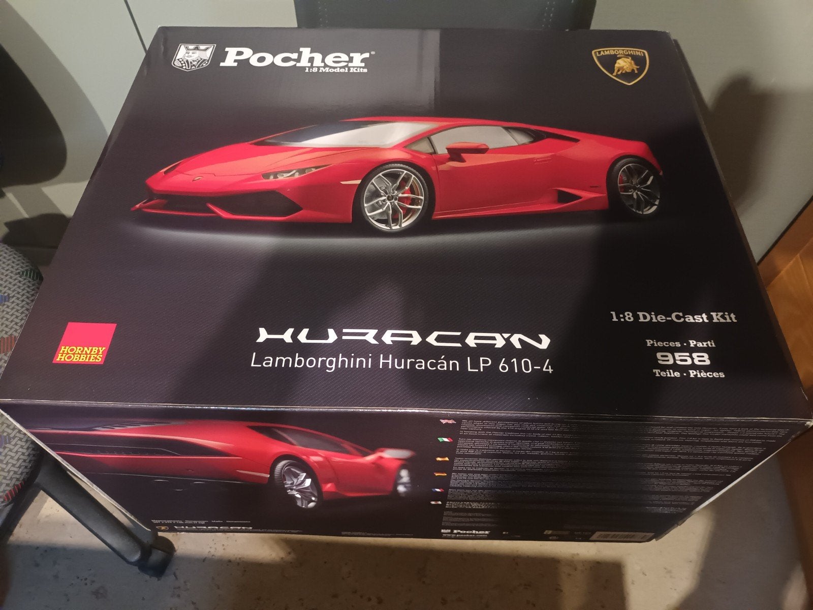 pocher Lamborghini Huracan schaal 1/8, Hobby & Loisirs créatifs, Enlèvement, Neuf, Voiture, Autres marques