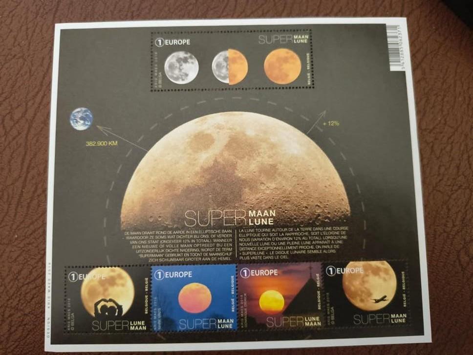 Blok Supermaan, Postzegels en Munten, Verzenden, Postfris, Europa