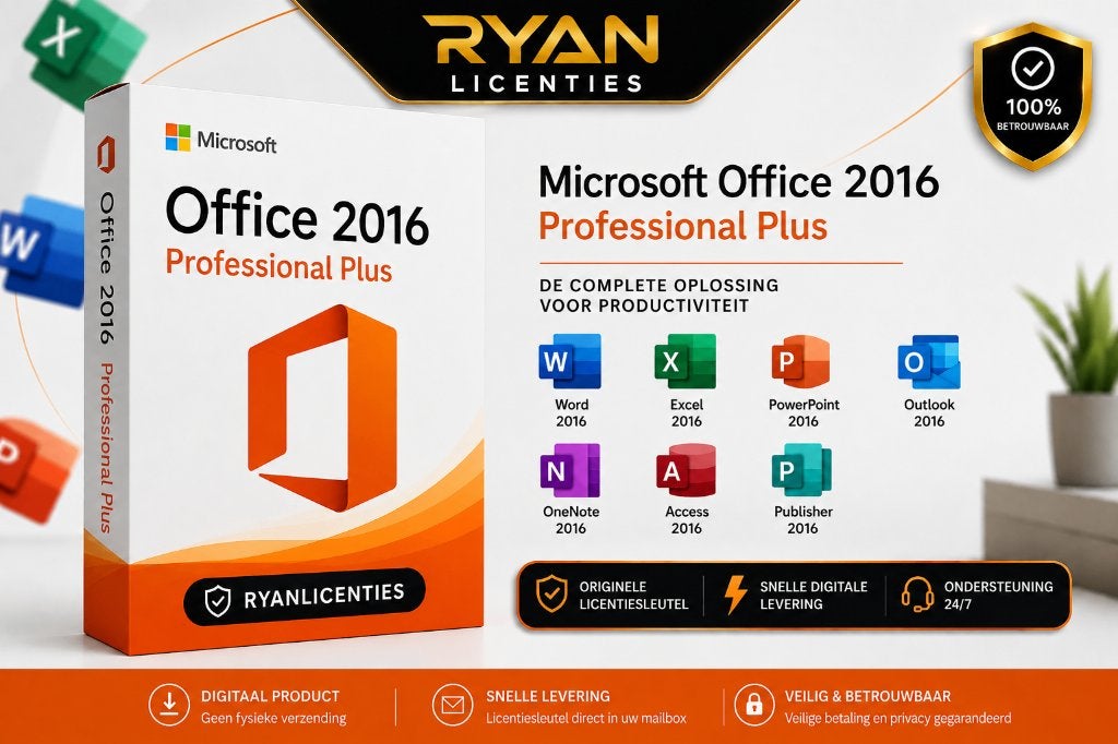 Microsoft Office 2016 Professionnel Plus, Envoi, Neuf, Word, Windows