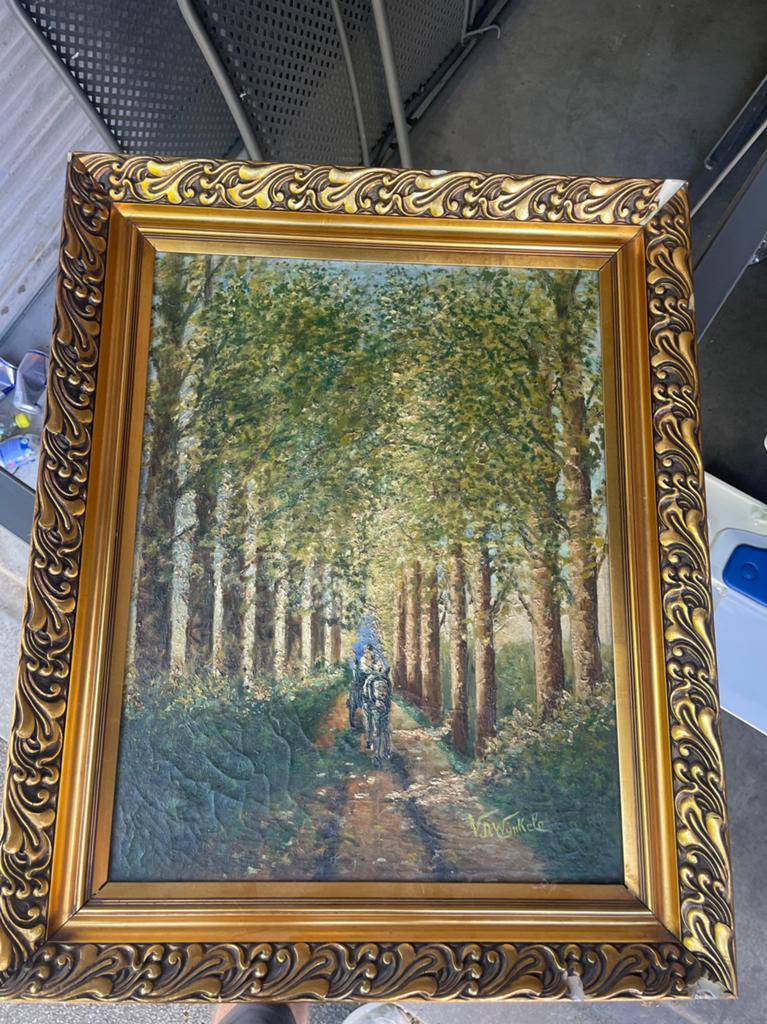 Schilderij V. D. Winkele, Antiek en Kunst, Kunst | Schilderijen | Klassiek, Ophalen
