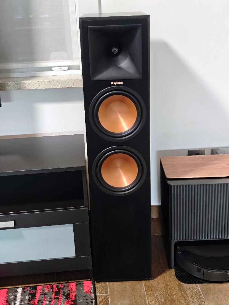 Ensemble d'enceintes Klipsch RP-280F en parfait état, Enlèvement, Comme neuf, 120 watts ou plus, Haut-parleurs Frontaux, Arrière ou Stéréo