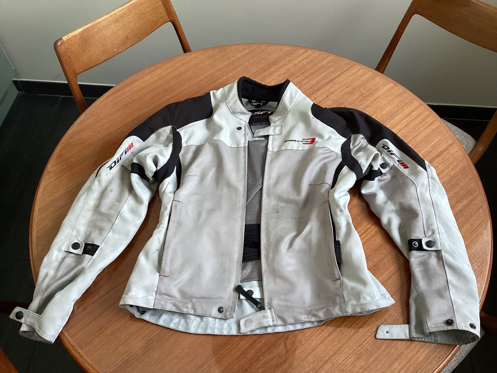 Doorwaaijas Difi dames 42, Motoren, Kleding | Motorkleding, Ophalen, Tweedehands, Dames, Jas | textiel