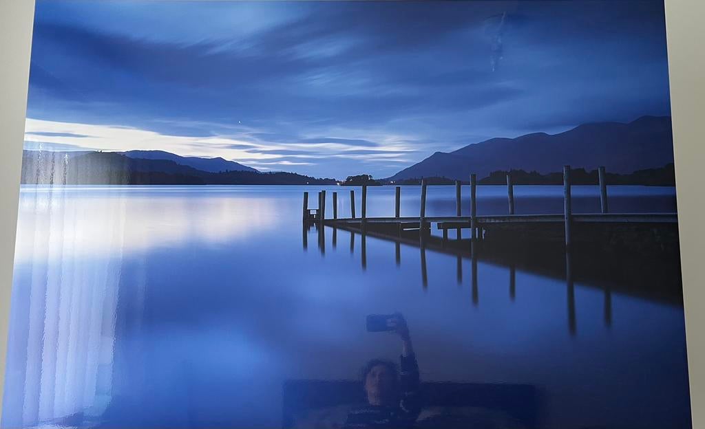 Derwent Blues schilderij van Burton Adam, Ophalen, 1980 tot heden, Zo goed als nieuw, Foto