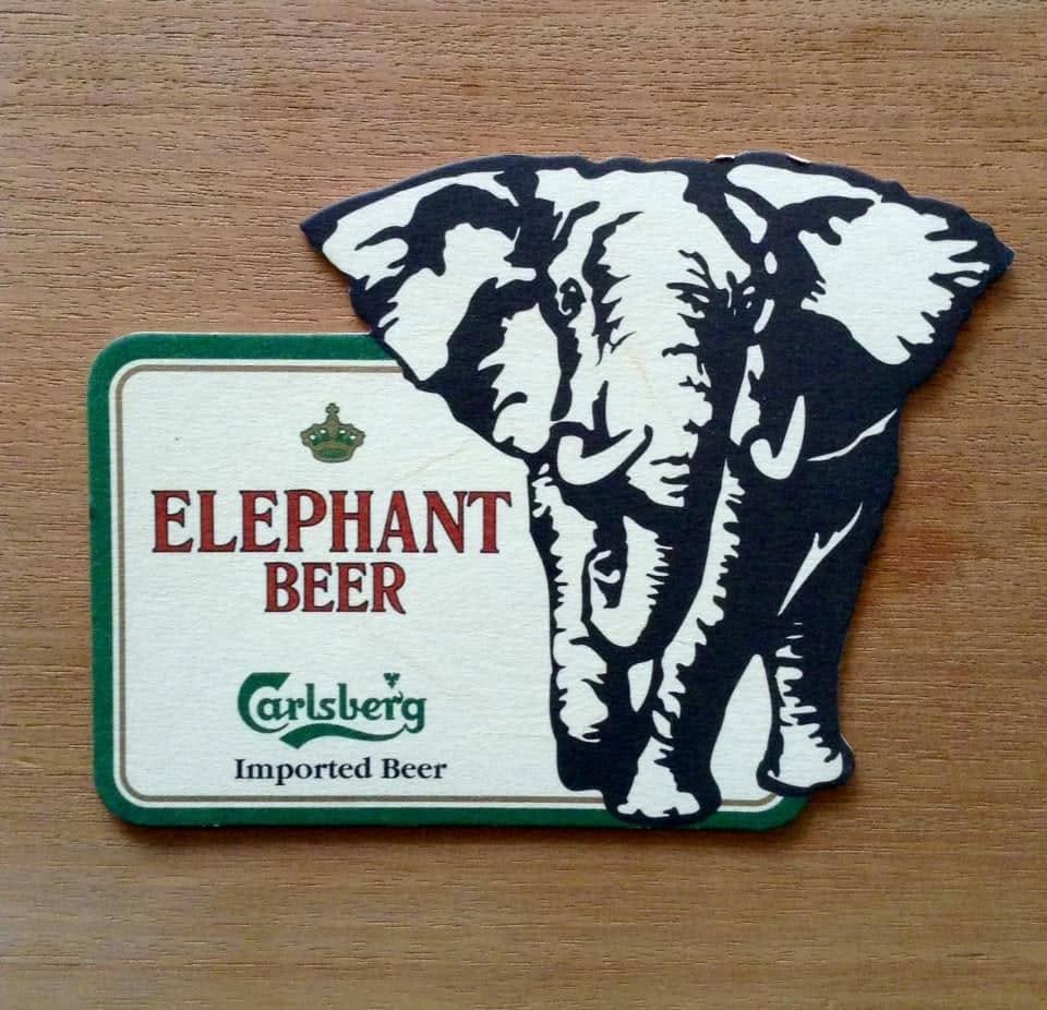 Carlsberg Elephant bierviltje, Verzamelen, Ophalen of Verzenden, Zo goed als nieuw, Viltje(s)
