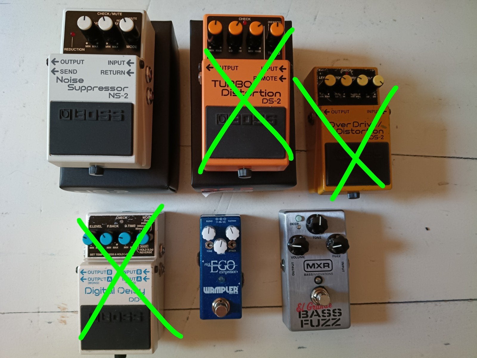 Gitaarpedalen Boss, Wampler, MXR, Ophalen of Verzenden, Delay of Echo