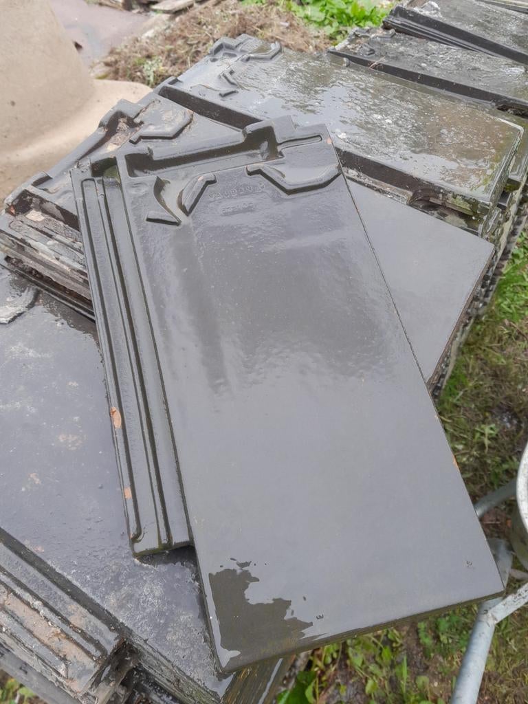 Platte pan Vauban 2.0, Doe-het-zelf en Bouw, Dakpannen en Dakbedekking, Ophalen, Zwart