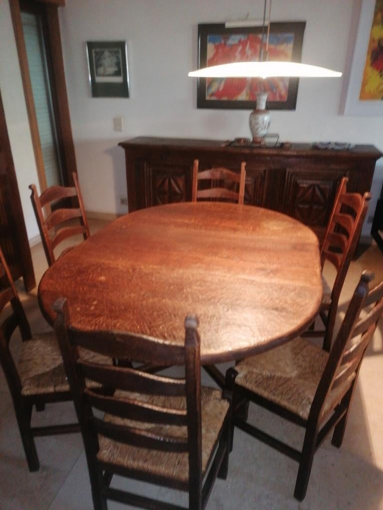 Eiken tafel, Ophalen