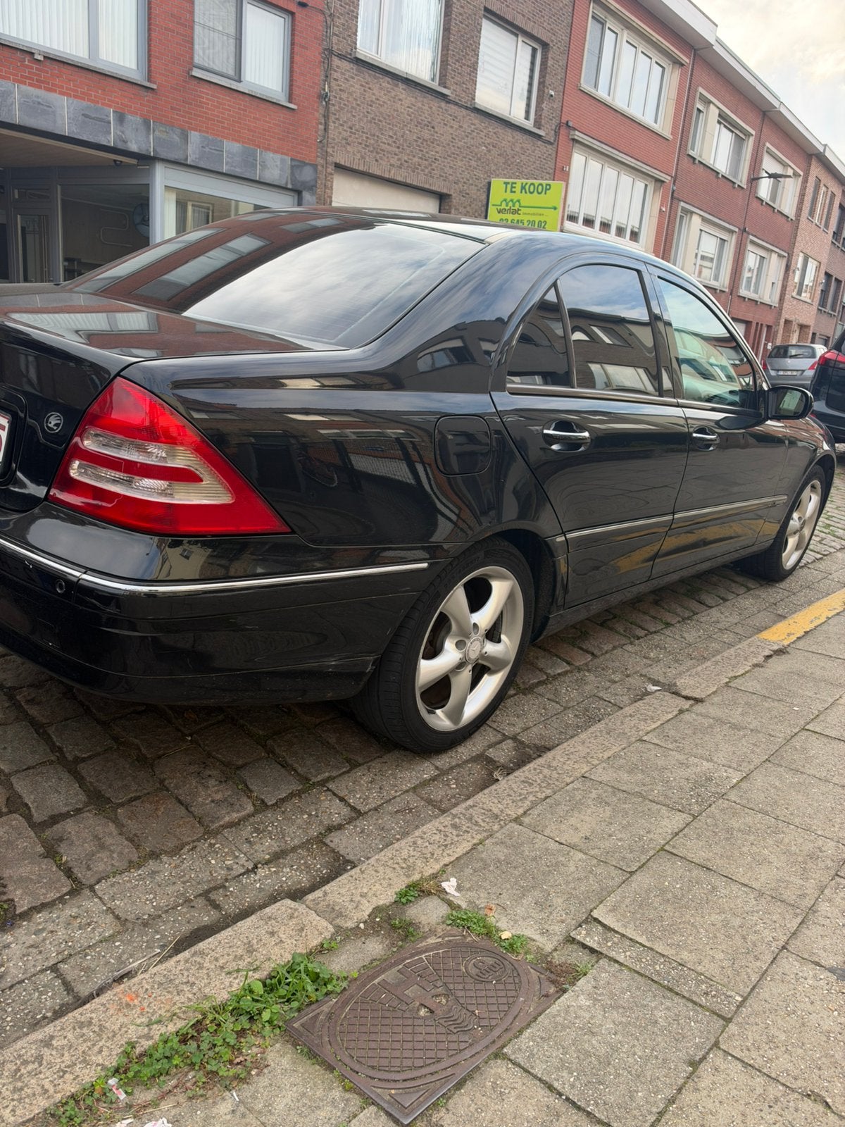 Mercedes c klasse w203 automaat, Auto's, Automaat, Zwart, Zwart, Berline