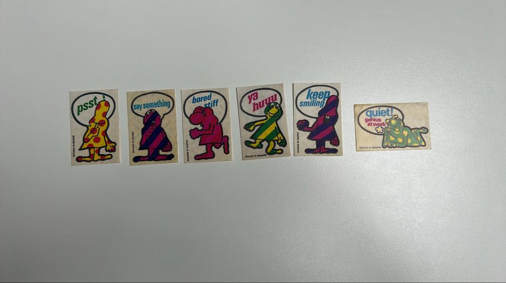 Toffe vintage stickers., Ophalen of Verzenden, Zo goed als nieuw