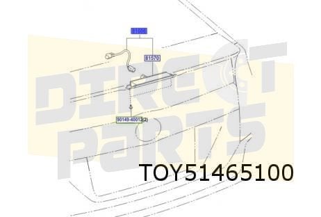 Toyota Prius derde remlicht Origineel! 8100647011, Neuf, -, -, Toyota
