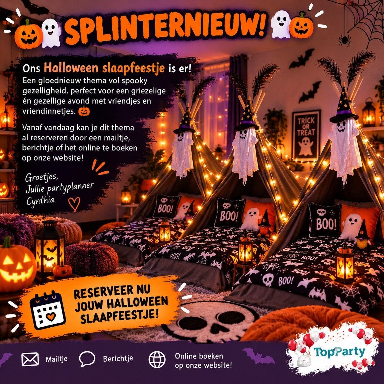 te huur halloween  feestjes tipi, Hobby en Vrije tijd, Ophalen