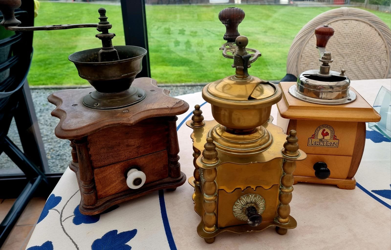Set van 3 vintage koffiemolens, Antiek en Kunst, Ophalen