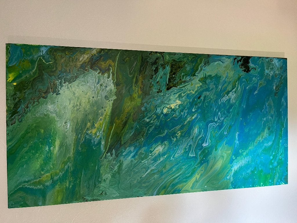 Modern abstract canvas, Ophalen
