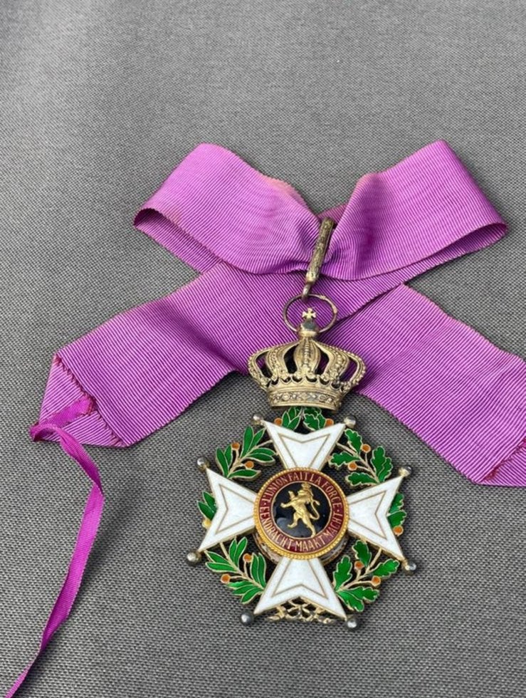 Juweliers uitgave Leopoldsorde NL/FR massief zilver, Verzamelen, Ophalen of Verzenden