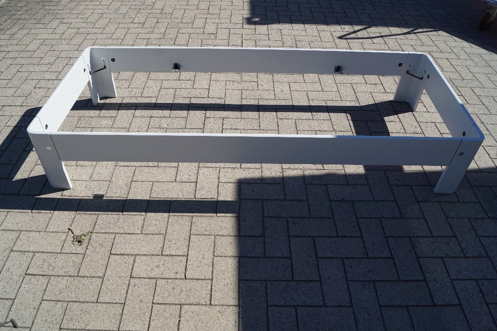 Auping auronde bed en auping spiraalbodem en 2 zijtafeltjes, Ophalen, 90 cm, Eenpersoons, 200 cm