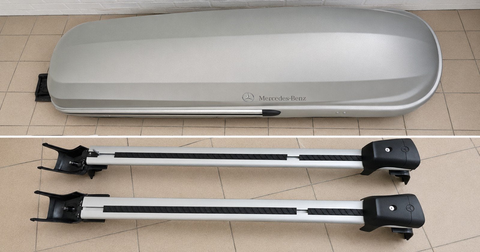 Mercedes-Benz dakkoffer met rails 400L, Ophalen