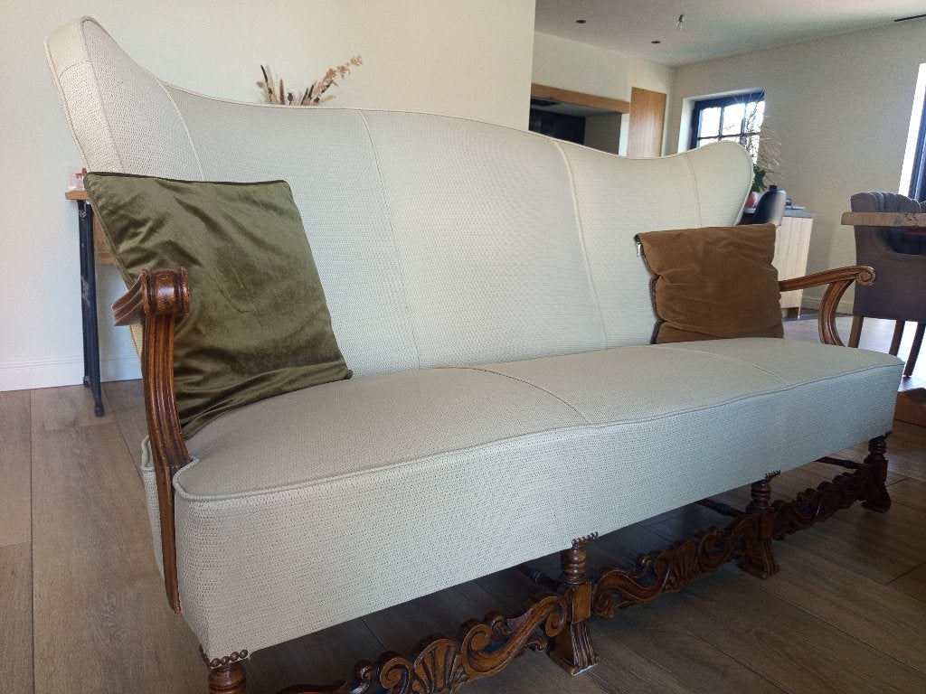 Zetel, Ophalen, 150 tot 200 cm, Vintage, Driepersoons