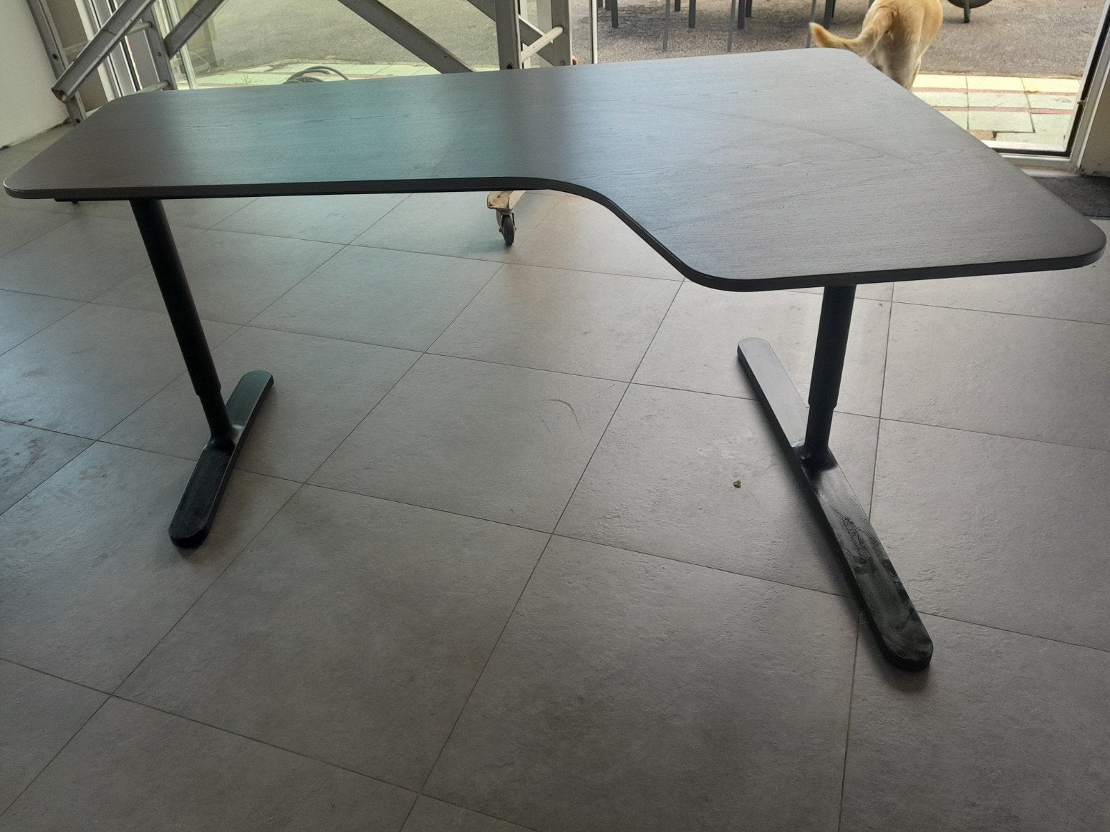 hoekbureau, Ophalen, 160 cm, Hoekbureau, Bruin