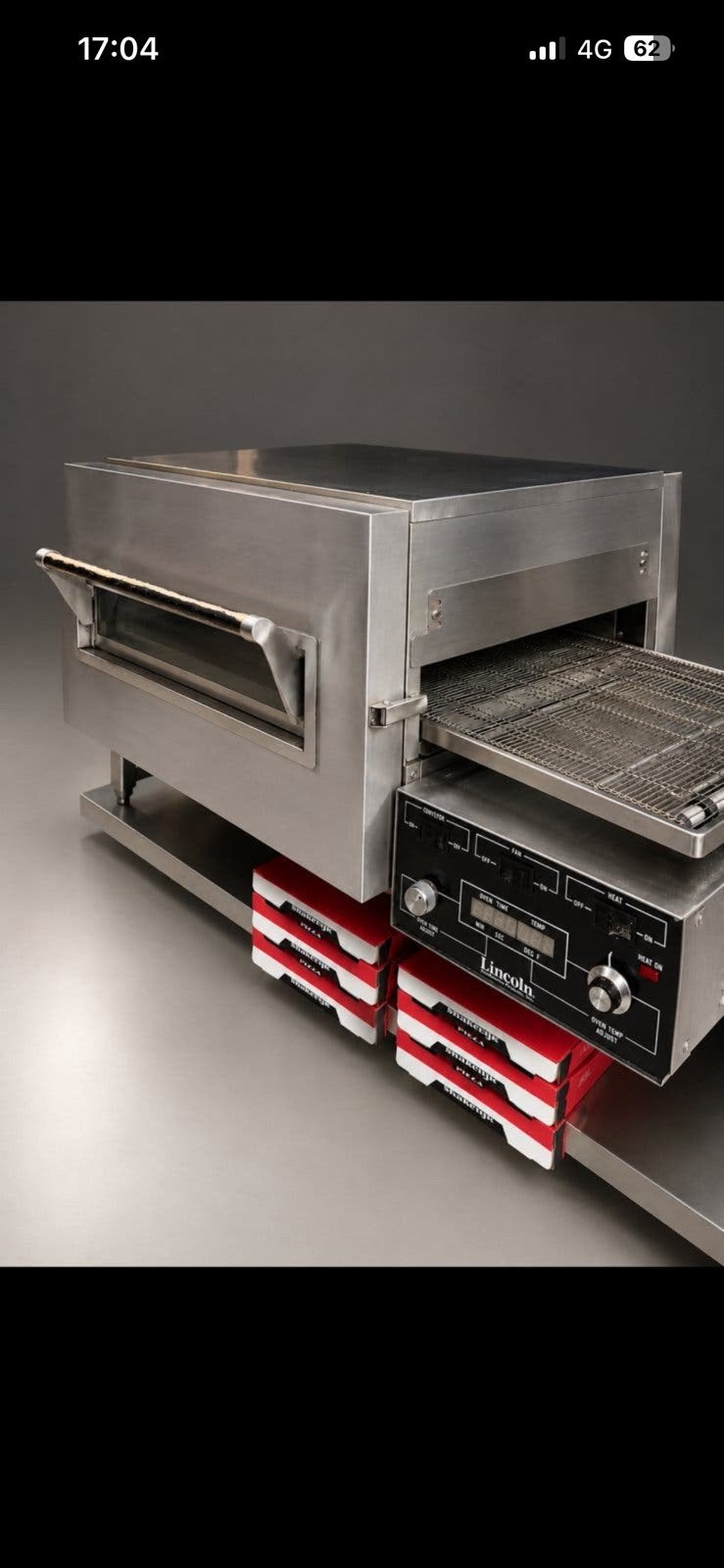 Pizza oven Lincoln, Ophalen