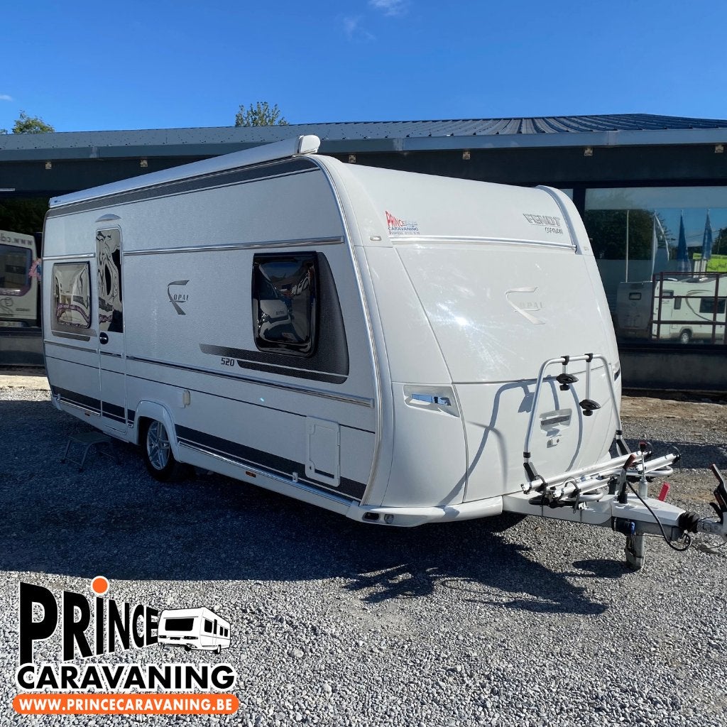 Fendt Opal 520 SFB 2017 - Prince Caravaning, Ringverwarming, Vast bed, 7 tot 8 meter, Bedrijf