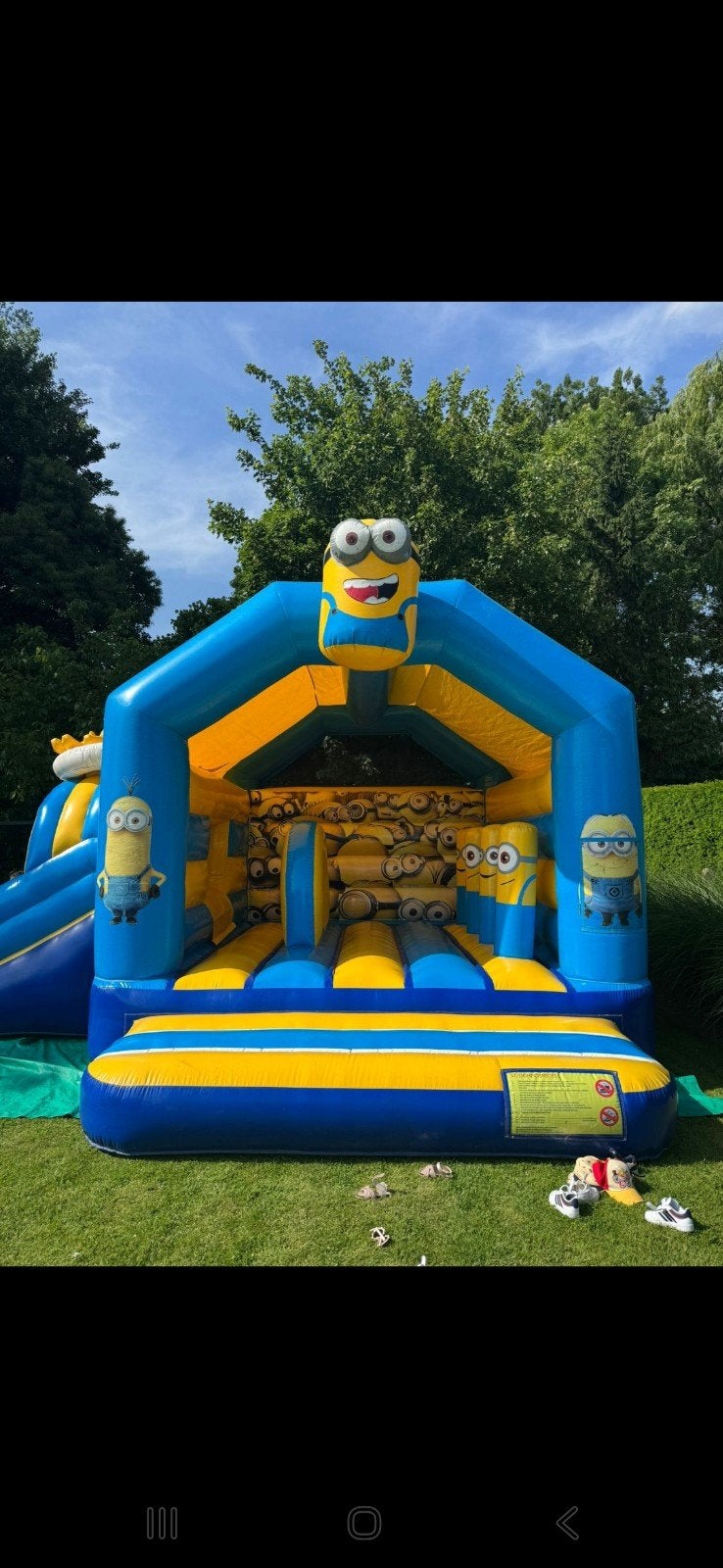 Te huur : springkasteel, Ophalen