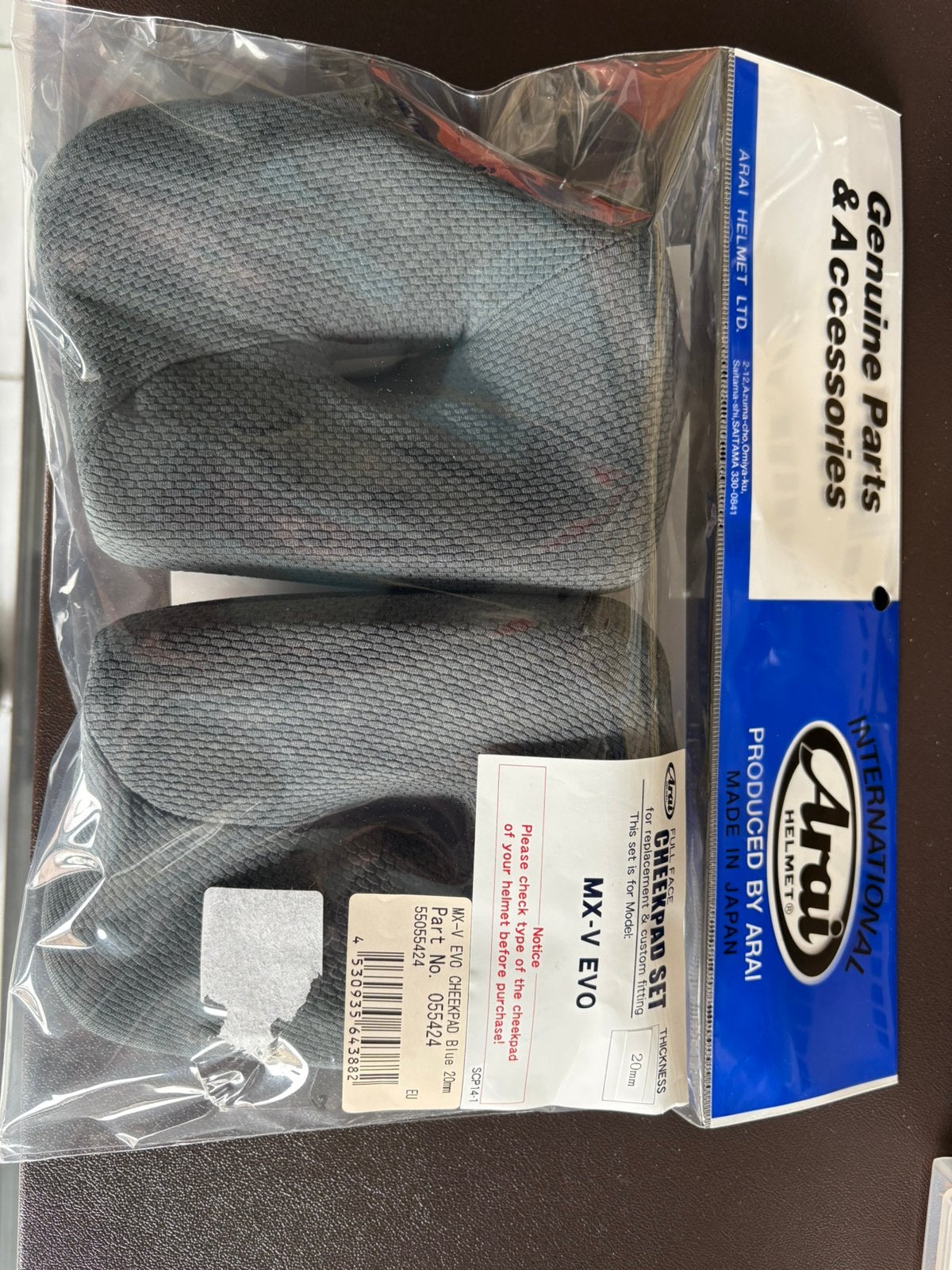 Arai mx-evo binnenwerk nieuw, Motoren, Kleding | Motorhelmen, Ophalen of Verzenden, Arai