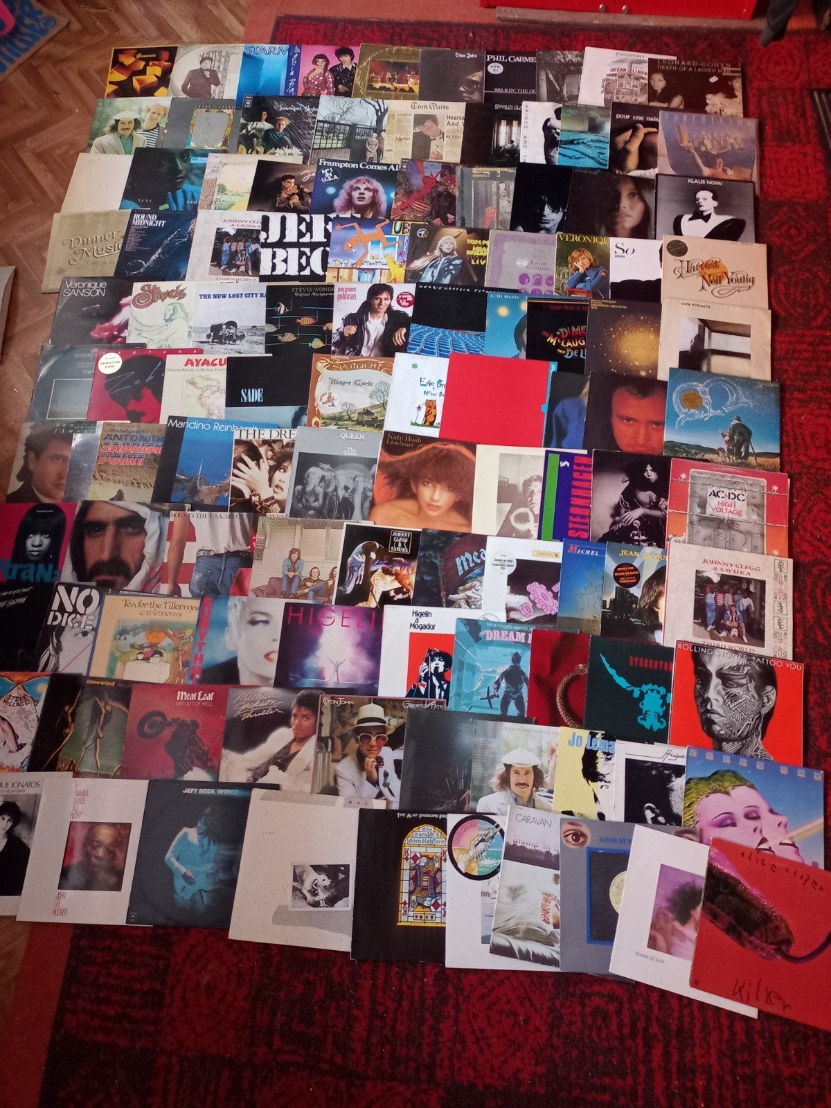 Lot 110 vinyles LP rock pop 70 80s, Enlèvement, LP