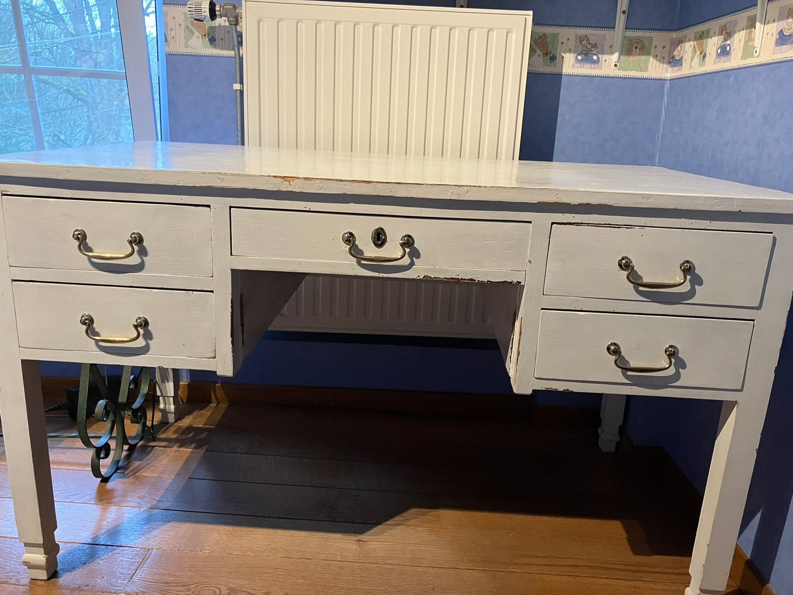 Magnifique bureau blanc en bois !, Enlèvement, Comme neuf, Blanc, Bois