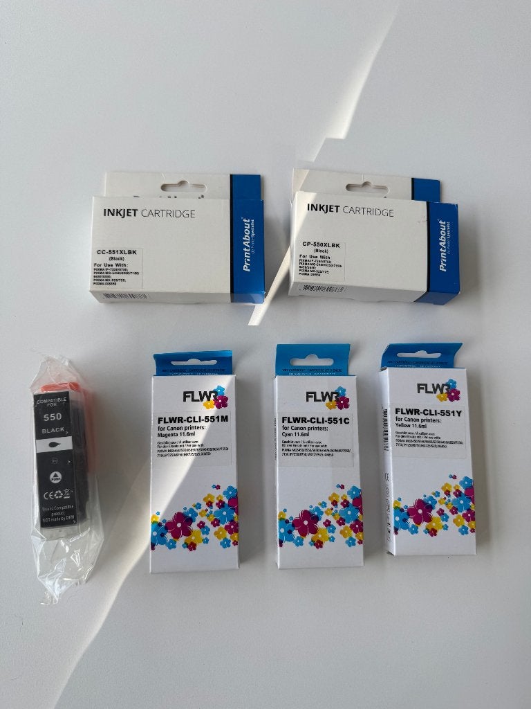 Inktcartridges voor Canon Printer CLI 550 / 551, Enlèvement, Neuf, Cartridge